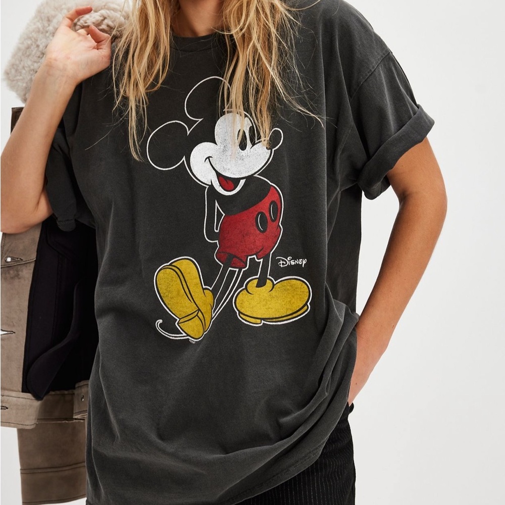 NWOT Free People x Disney Mickey Mouse shirt M/L